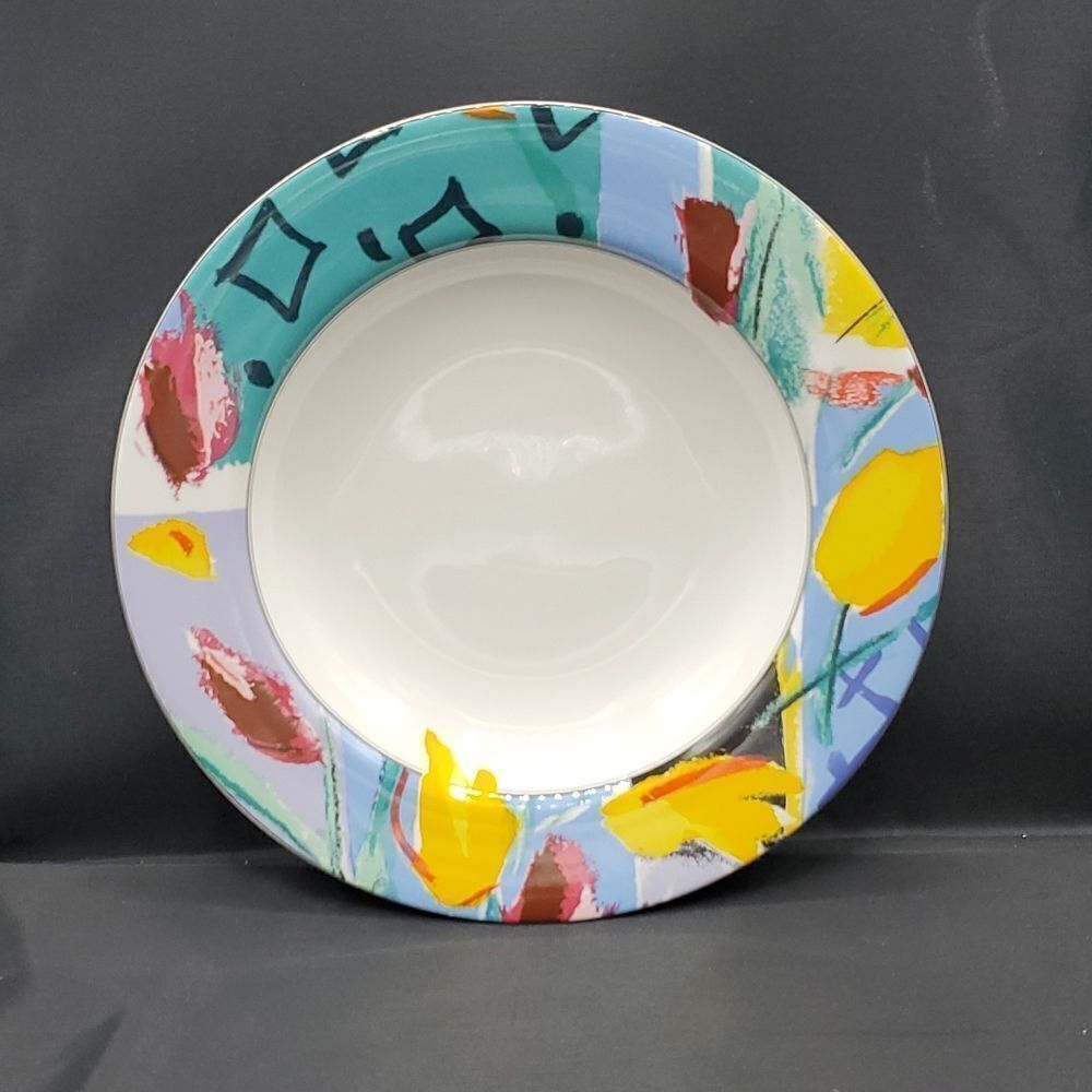 Vintage Mikasa Maxima Spring Bloom Soup Cereal Bowl 9" Japan